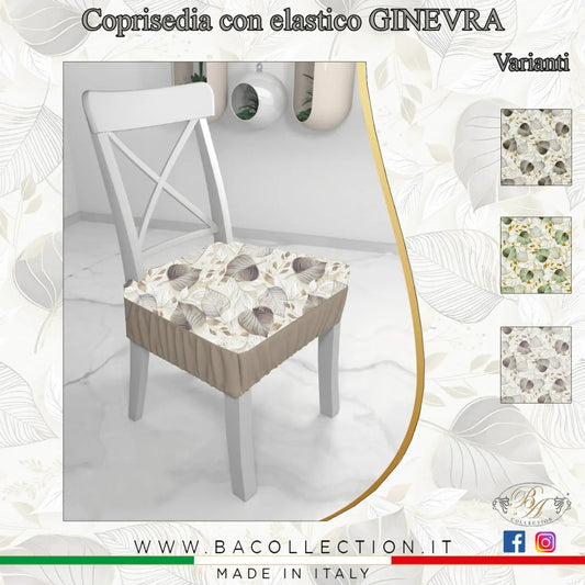 Coppia cuscini sedie con elastico Ginevra
