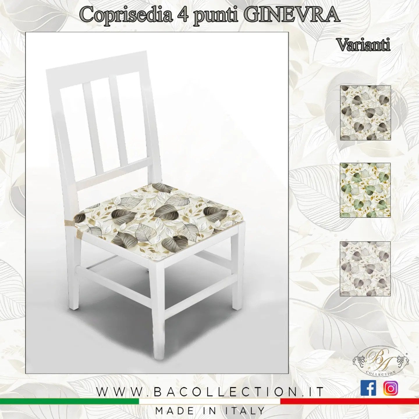 Set 6 cuscini con laccio Ginevra