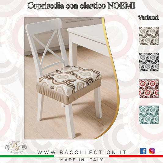 Coppia cuscini sedie con elastico Noemi