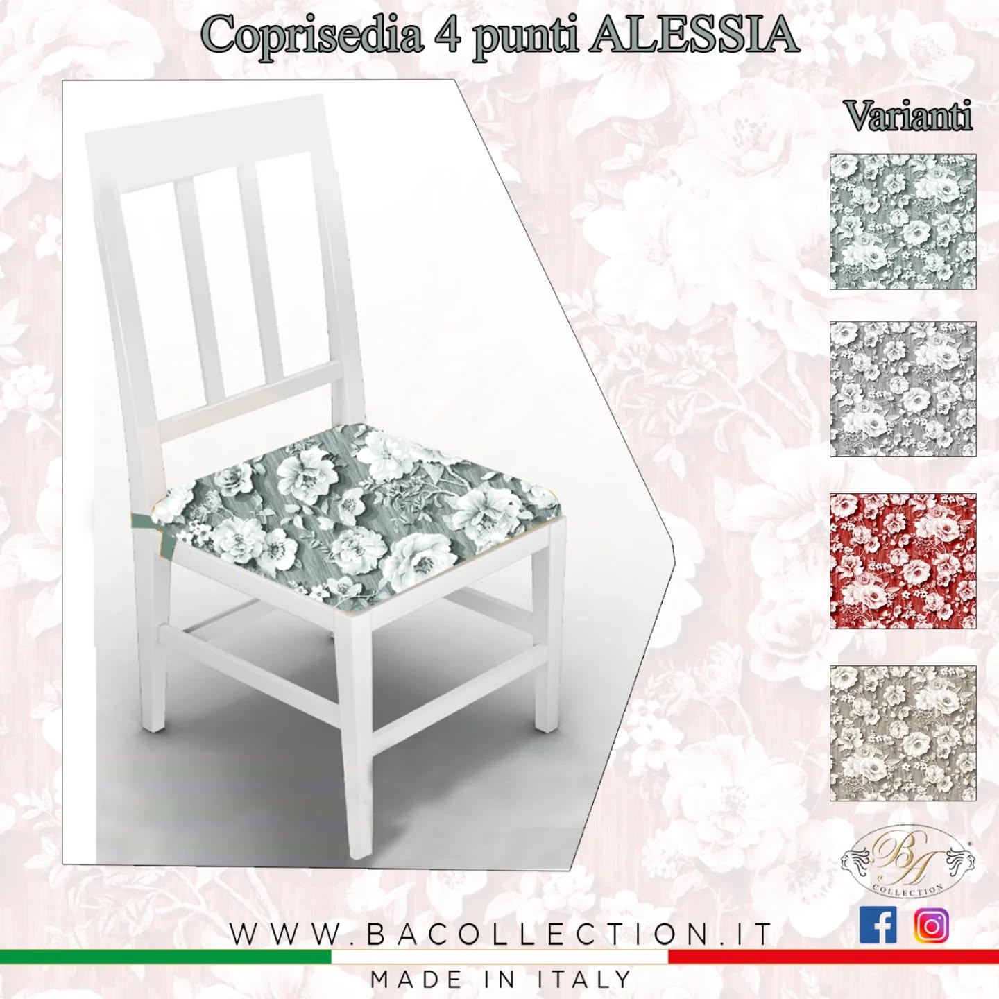 Set 6 cuscini con laccio Alessia