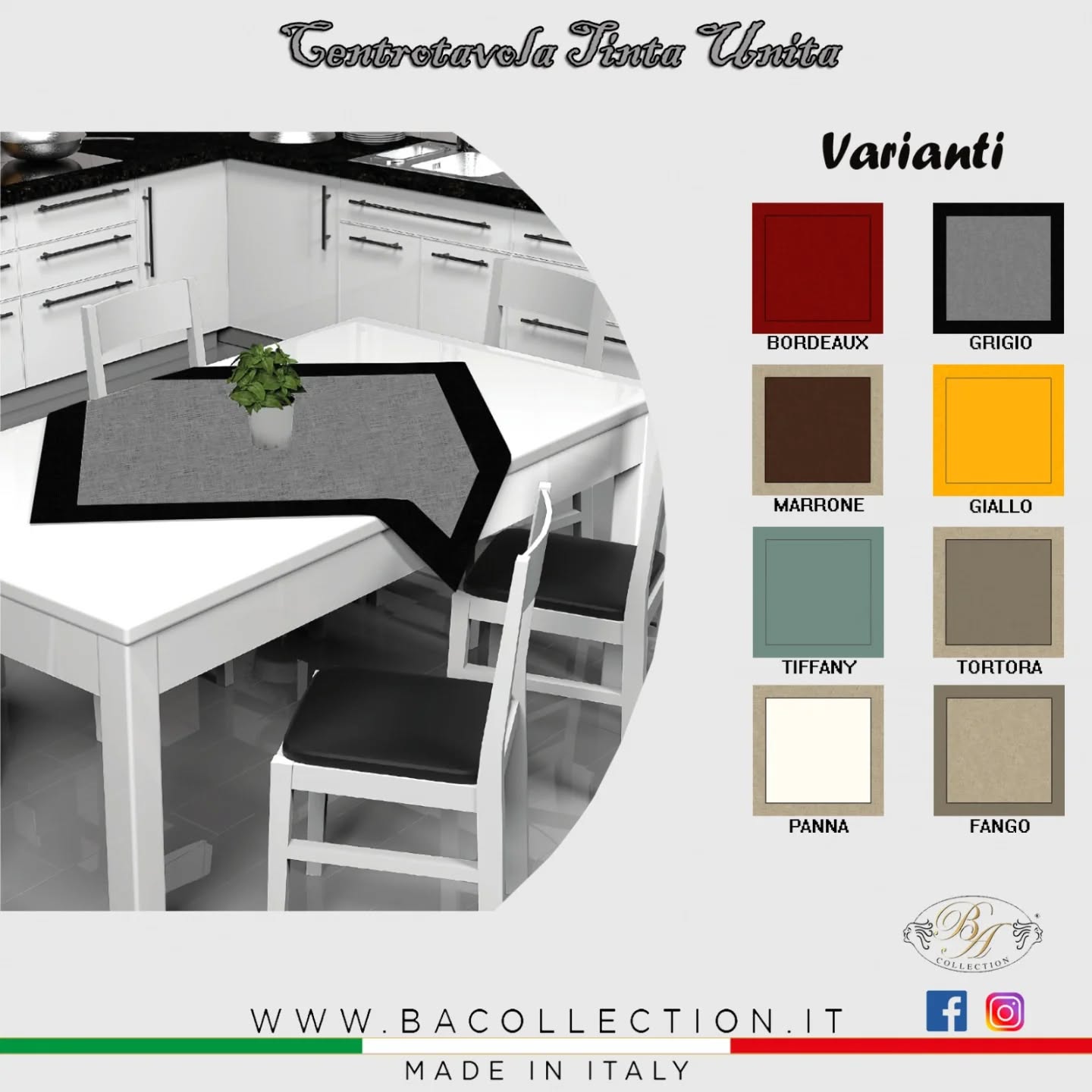 Centrotavola Tinta Unita