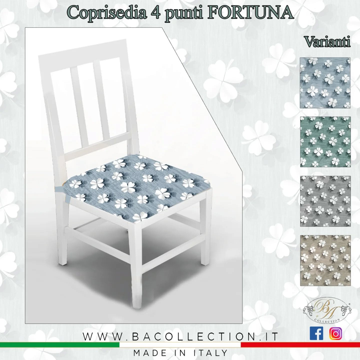 Set 6 cuscini con laccio Fortuna