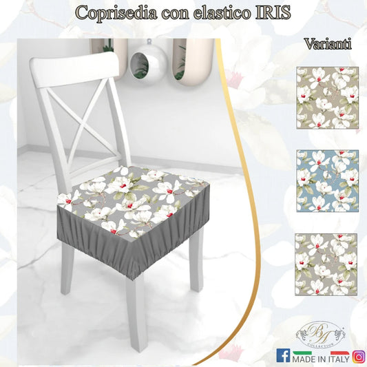 Coppia cuscini sedie con elastico Iris