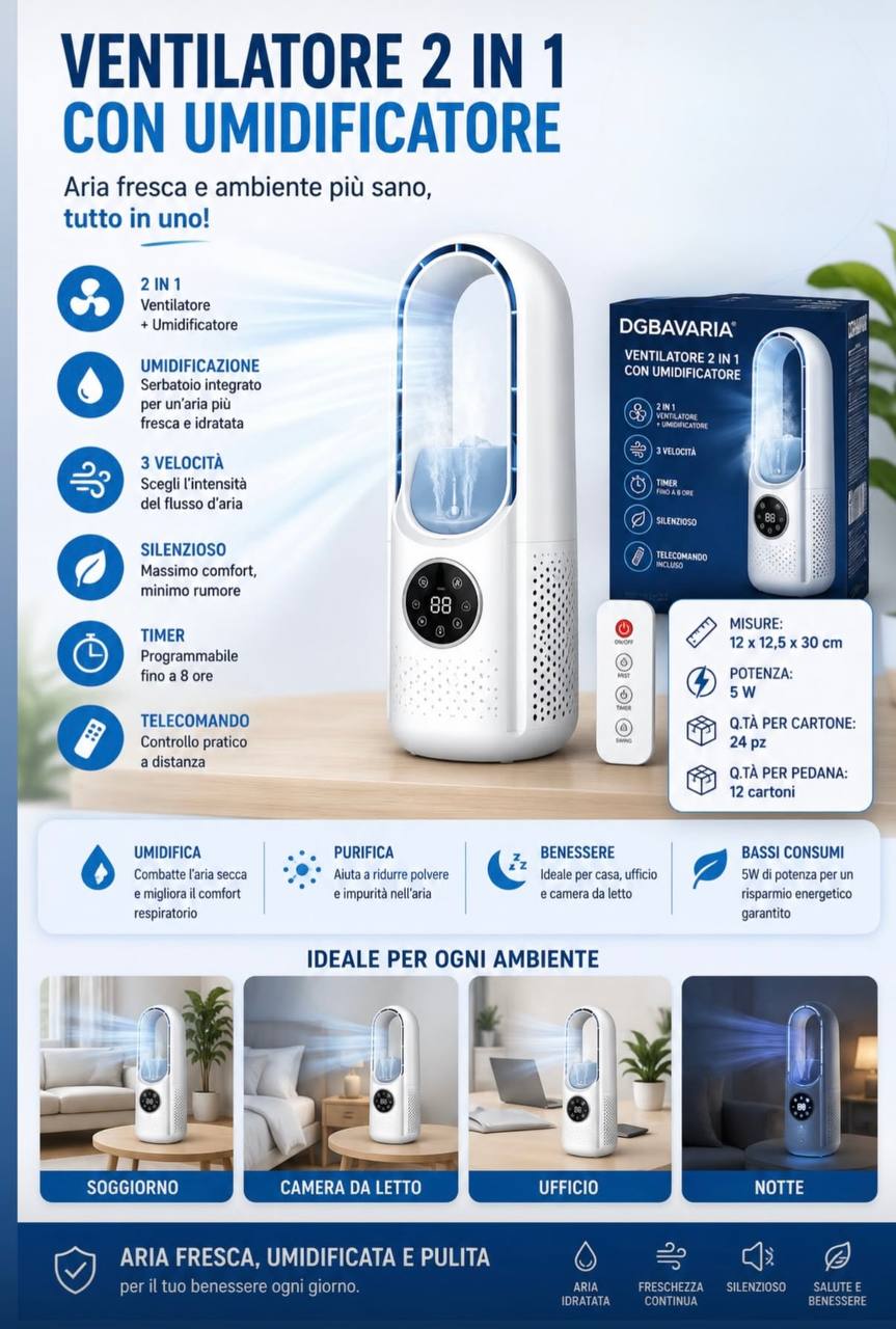 VENTILATORE 2 IN 1